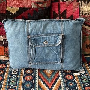 VINTAGE Dockers Blue Jean Denim Pillow
